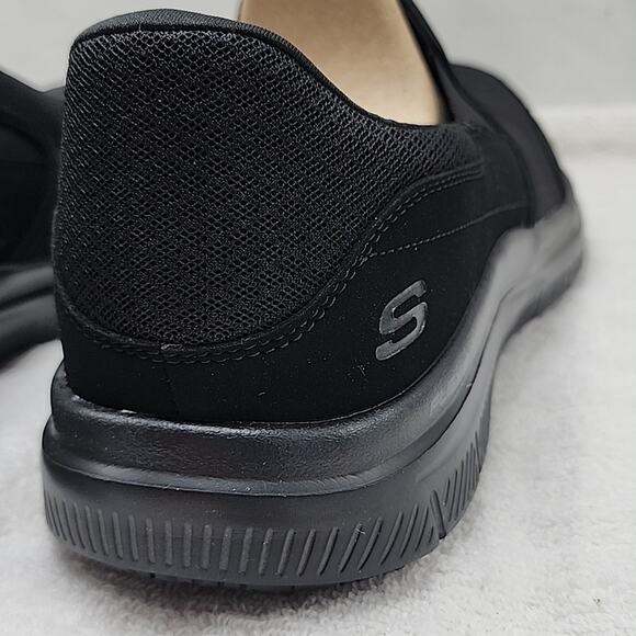 SKECHERS WORK RELAXED-FIT MEMORY FOAM WATER SLIP RESISTANT MENS 12 NWB BLACK ⚫️ - Picture 8 of 16